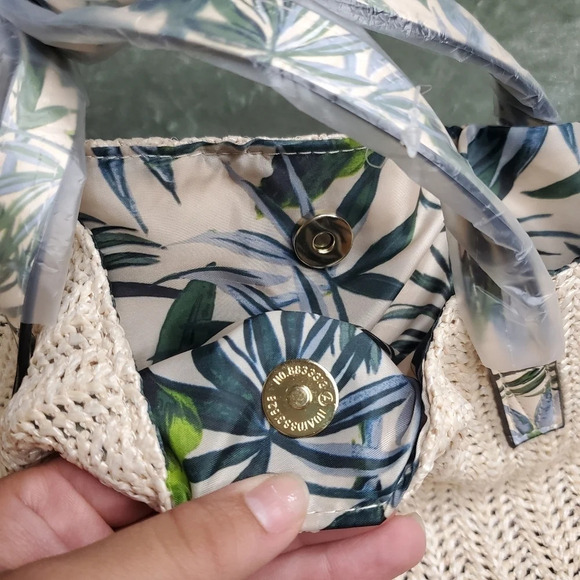 Victoria's Secret Woven Tan Tote Bag - Picture 3 of 4